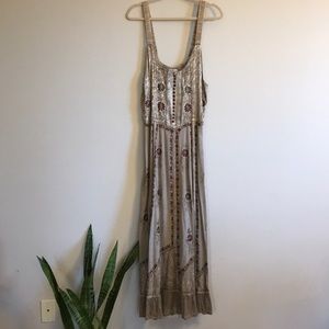 Embroidered maxi dress